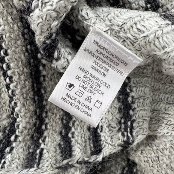 NWT Anthropologie Winnie Striped Poncho by ISLA MAUDE - Picture 6 of 6